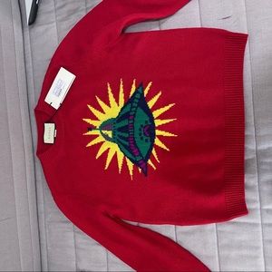 Red Gucci UFO sweater, NWT